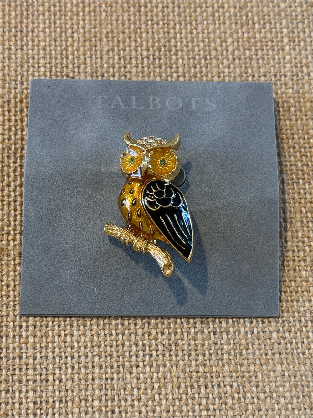 Talbots Owl Brooch. New with tags.